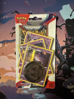 Gengar Premium Checklane Blister Scarlet & Violet Booster Pokemon TCG - Image 1