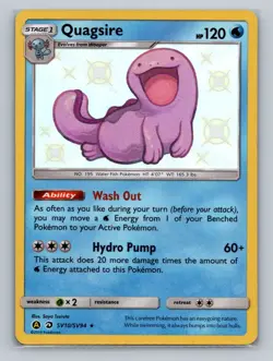 Pokemon Hidden Fates: Shiny Vault #SV10/SV94 Quagsire Shiny Holo Rare - Image 1