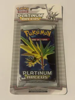 2009 Pokemon Platinum Arceus Sealed TCG Blister Pack Arceus Artifact Salamence - Image 1