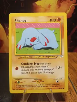 2000 Pokemon Neo Destiny Phanpy #76 Extremely LP - Image 1