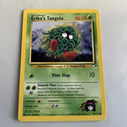 Pokemon TCG Erika's Tangela Gym Heroes 79/132 Unlimited Regular Common WOTC NM - Image 1
