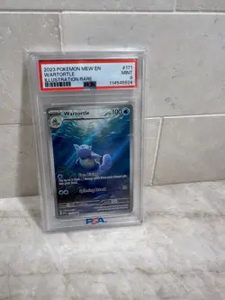 2023 Pokemon Mew En-151 PSA 9 Mint Wartortle Illustration Rare 171/165 - Image 1