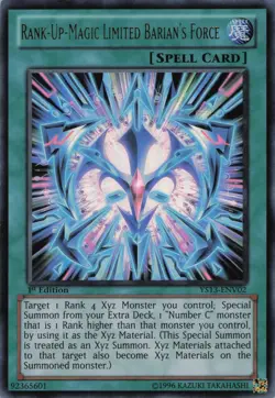 Yugioh Rank-Up-Magic Limited Barian's Force YS13-ENV02 Ultra Rare 1st Edition LP - Image 1