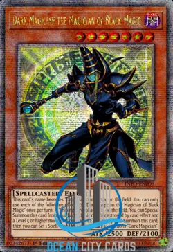 Dark Magician the Magician of Black Magic INFO-EN006 Quarter Century Rare 1st ed - Image 1