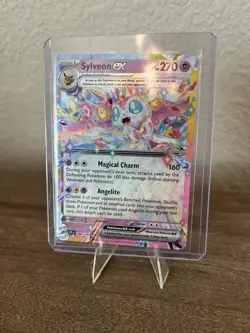 Pokemon Sylveon EX TCG 086/191 Textured Rainbow Holo Double Rare Card - Image 1
