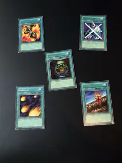 Vintage YuGiOh- Lob “Magic card” Card Lot of 5 - Image 1