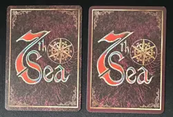 1999 7th Sea TCG CCG Promo Cards- INDISPOSED (foil) & BARRELS OF BEER - Image 2