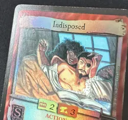 1999 7th Sea TCG CCG Promo Cards- INDISPOSED (foil) & BARRELS OF BEER - Image 3