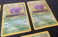 Weezing “1st Edition” Fossil GEM MINT - Never Played Pokemon Card Lot Of (5) - Image 2