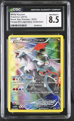 CGC 8.5 White Kyurem 2015 Black Star Promos XY81 Pokemon Card - Image 1