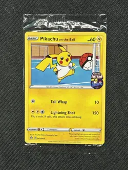 SEALED Pikachu On The Ball 001/005 Futsal Promo Pokemon Card - Image 1