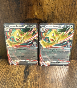 TWO of Team Rocket's Persian ex 150/182 Sv10: Destined Rivals Holo cards Pokemon - Image 1