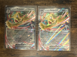 TWO of Team Rocket's Persian ex 150/182 Sv10: Destined Rivals Holo cards Pokemon - Image 3