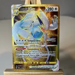 Lugia VSTAR 211/195 Silver Tempest Gold Secret Rare Pokemon Card TCG NM - Image 1
