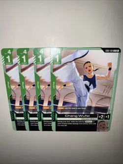 GD01-091 Chang Wufei X4 Playset Gundam TCG CCG English Card Game - Image 5