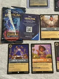 2024 D23 Disney Lorcana Cards Playful Sorcerer Mickey Mouse Tailor Pin Packs - Image 5