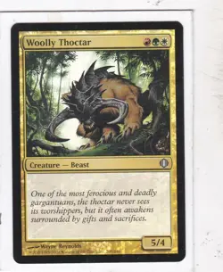 MTG: Shards of Alara: Foil: Woolly Thoctar - Image 1