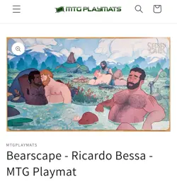 Bearscape - Magic The Gathering MTG Playmat TCG CCG MTG Playmat - Image 1