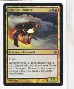 MTG: Alara Reborn: Foil: Igneous Pouncer - Image 1