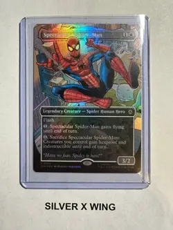 Spectacular Spider-Man (0014) Borderless Foil x1, MTG, Marvel's Spider-Man, NM - Image 1