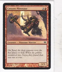 MTG: Conflux: Foil: Canyon Minotaur - Image 1