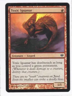 MTG: Conflux: Foil: Toxic Iguanar - Image 1