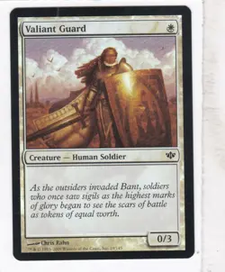 MTG: Conflux: Foil: Valiant Guard - Image 1