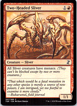 Two-Headed Sliver Magic The Gathering Time Spiral Remastered Light Play - Image 1