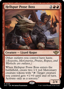 Hellspur Posse Boss (Foil) - 128 - Outlaws of Thunder Junction- Near Mint - MTG - Image 1