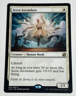 Magic the Gathering Iconic Masters Serra Ascendant R 031/249 Near Mint - Image 1