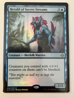 **FOIL** Herald of Secret Streams - Ixalan - NM/LP - MTG Single - Image 1