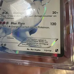 Reshiram 2011 Black & White 113/114 Ultra Rare Holo Pokemon CGC 8.5 NM-Mint Plus - Image 3