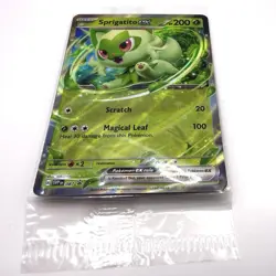 Pokemon Sprigatito EX SVP 087 Black Star Promo Ultra Rare Factory Sealed - Image 3