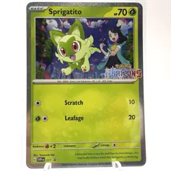 Pokemon - Scarlet & Violet Black Star Promo Horizons Stamp Sprigatito SVP 191 NM - Image 1
