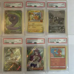 Pokemon 10 Slabs Lot, Graded PSA 8 & 9 Includes EEVEE - Image 3