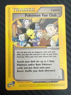Pokemon TCG Pokemon Fan Club Aquapolis 130/147 Regular 1st Ed Uncommon LP - Image 1