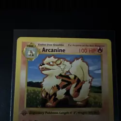 🔥 Arcanine 023/102 1st Edition Unplayed - Base Set Shadowless - Pokemon TCG 🔥 - Image 3