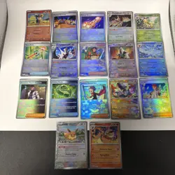 Pokemon Prismatic Evolutions Poke Ball Pattern Lot of 17 NM - Image 1