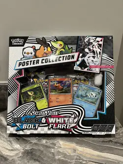 Pokemon TCG Scarlet & Violet Black Bolt & White Flare Unova Poster Collection - Image 3