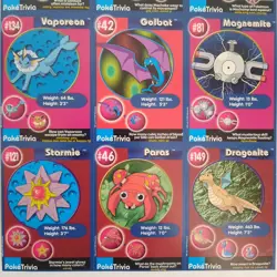 POKEMON 1st Movie 1999 Full Uncut Sheet SET #4 Master Trainer x Burger King CCG - Image 4