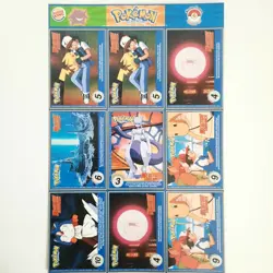 POKEMON 1st Movie 1999 Full Uncut Sheet SET #4 Master Trainer x Burger King CCG - Image 5