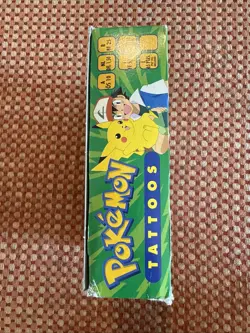 1999 Topps Merlin Pokemon Tattoo Box - 50 Packs per box - Image 2