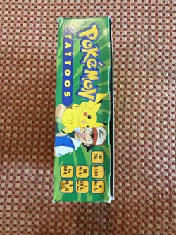 1999 Topps Merlin Pokemon Tattoo Box - 50 Packs per box - Image 4