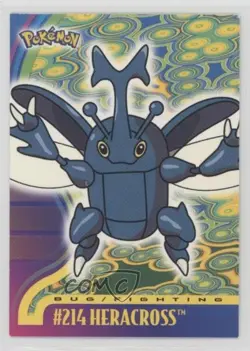 Heracross Topps Pokemon TV Animation Edition Johto Series 1 #214 2001 - Image 1