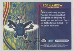 Heracross Topps Pokemon TV Animation Edition Johto Series 1 #214 2001 - Image 2