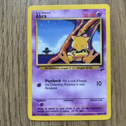 Abra 43/102 & Abra 65/130 Pokemon Base Set & Base Set 2 WotC NM - Image 2