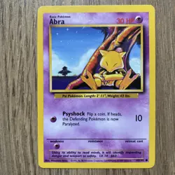 Abra 43/102 & Abra 65/130 Pokemon Base Set & Base Set 2 WotC NM - Image 4