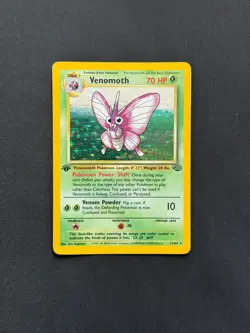 Venomoth 13/64 Jungle Holo 1st Edition Pokemon WoTC - Image 1