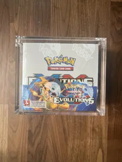 Pokemon XY Evolutions Booster Box SEALED w/case - Image 1