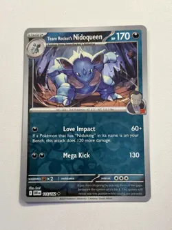Team Rocket's Nidoqueen 116/182 Reverse Holo Destined Rivals Pokemon TCG NM/M - Image 1